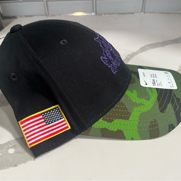 TCU Texas Christian University Horned Frogs Nike Hat Adjustable Cap Military - Picture 2 of 6